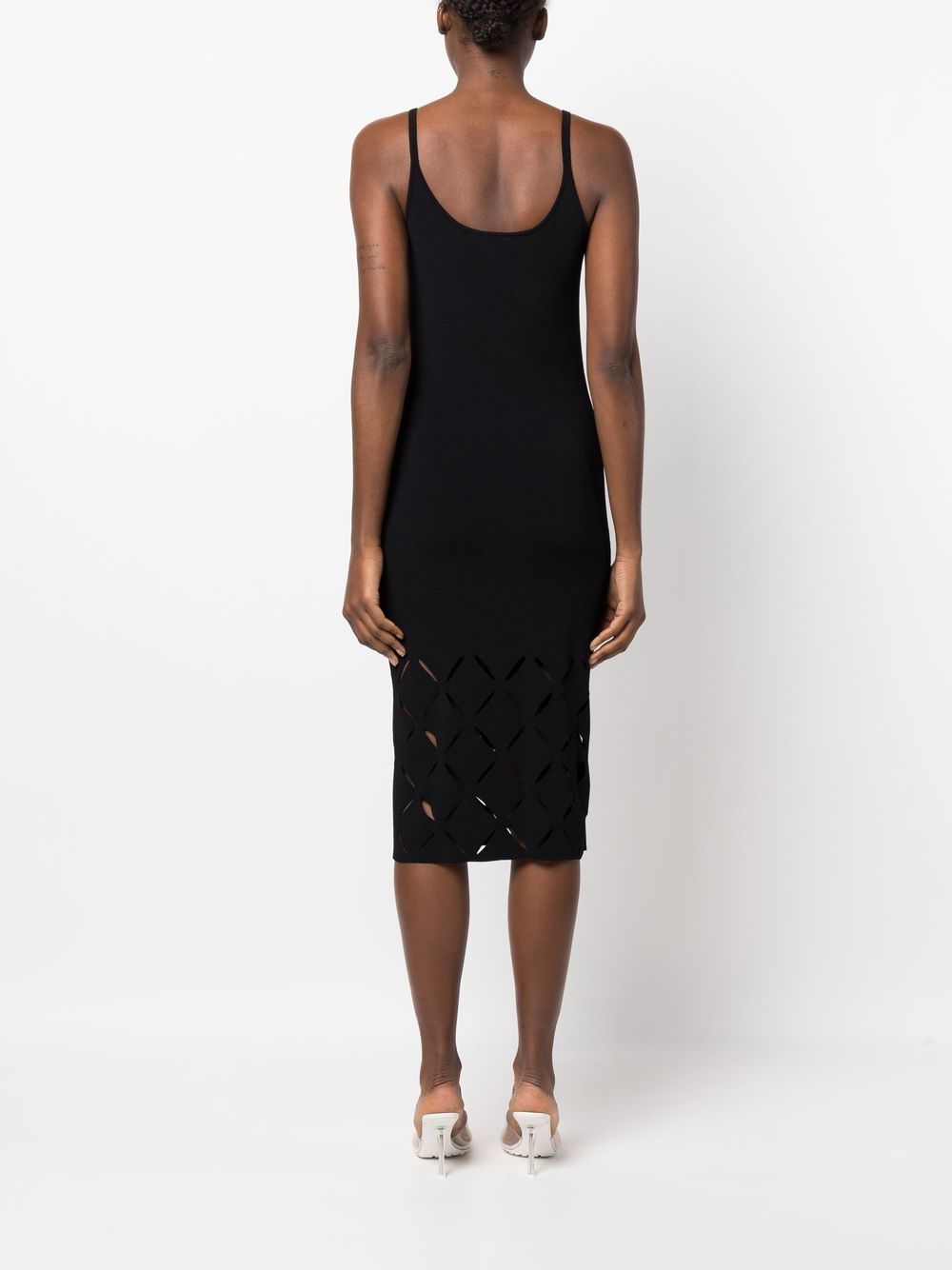Versace Medusa-plaque cut-out midi dress - Image 4