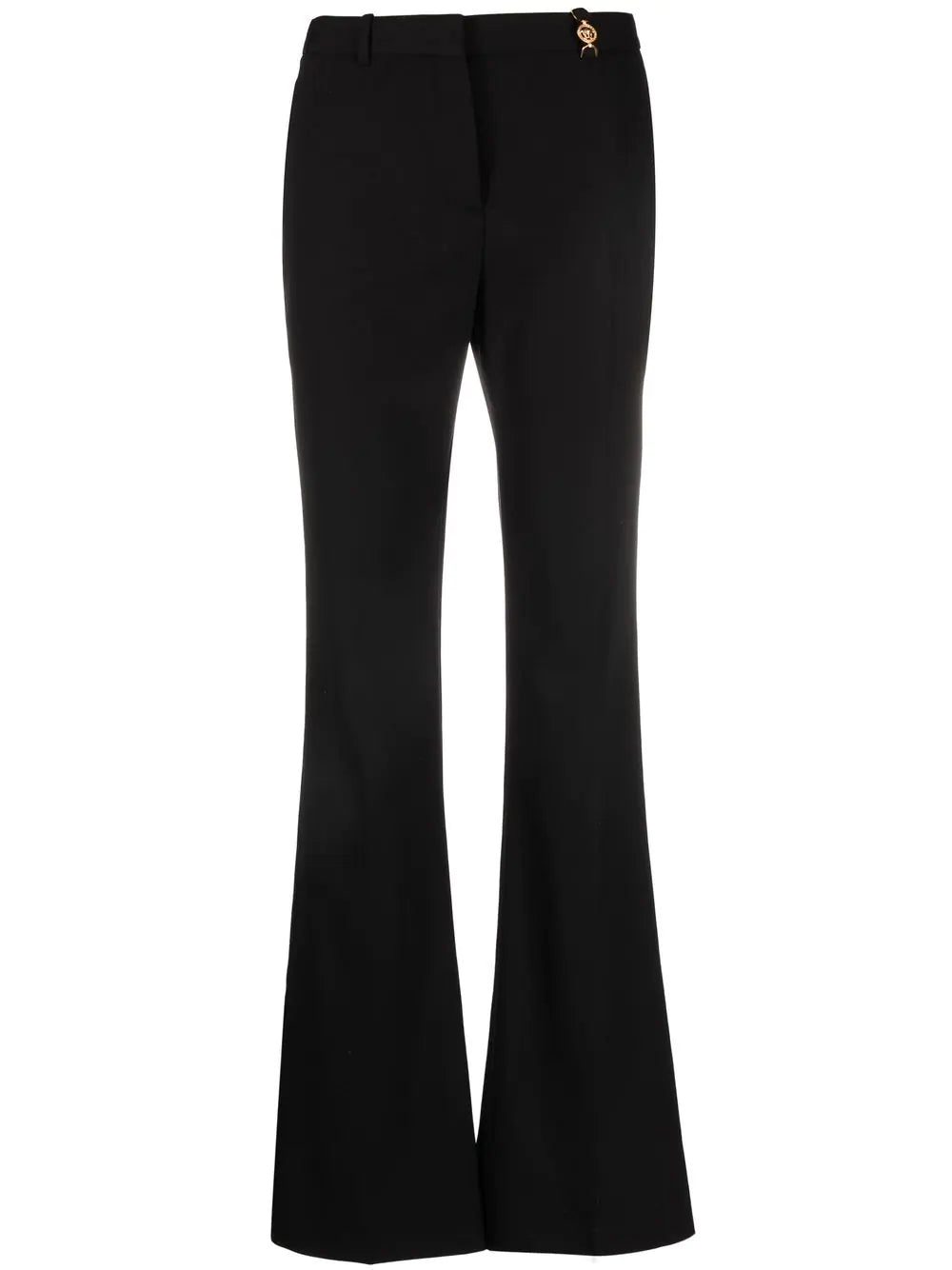 Versace Medusa-plaque flared trousers