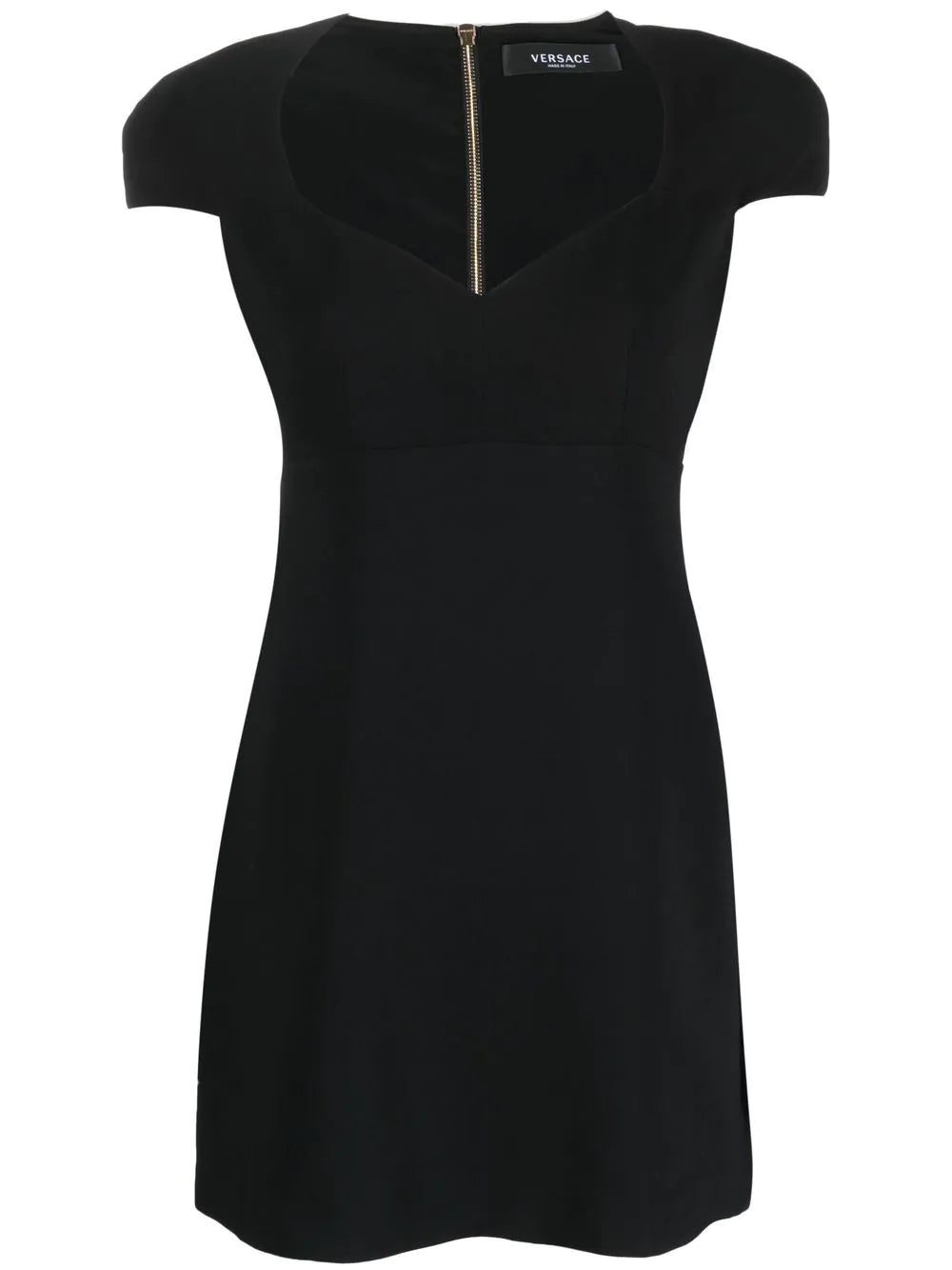 Versace cap-sleeve mini dress