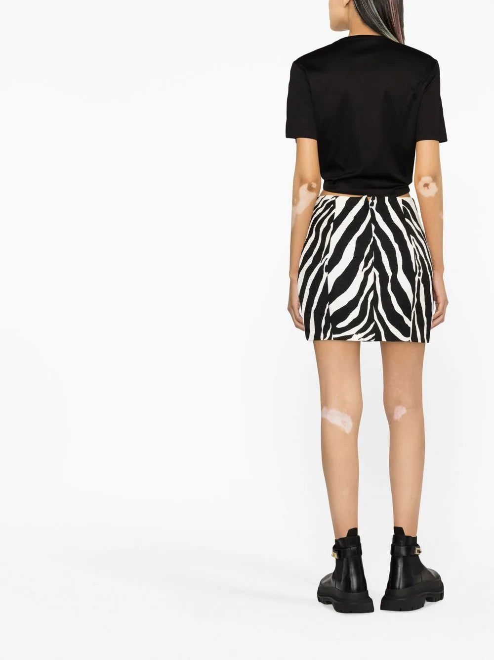 Versace safety-pin cropped T-shirt - Image 3