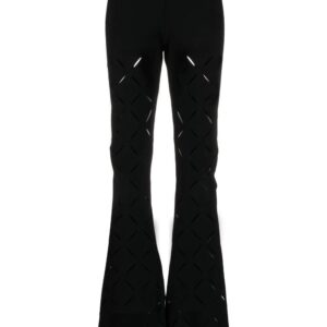 Versace cut-out flared trousers
