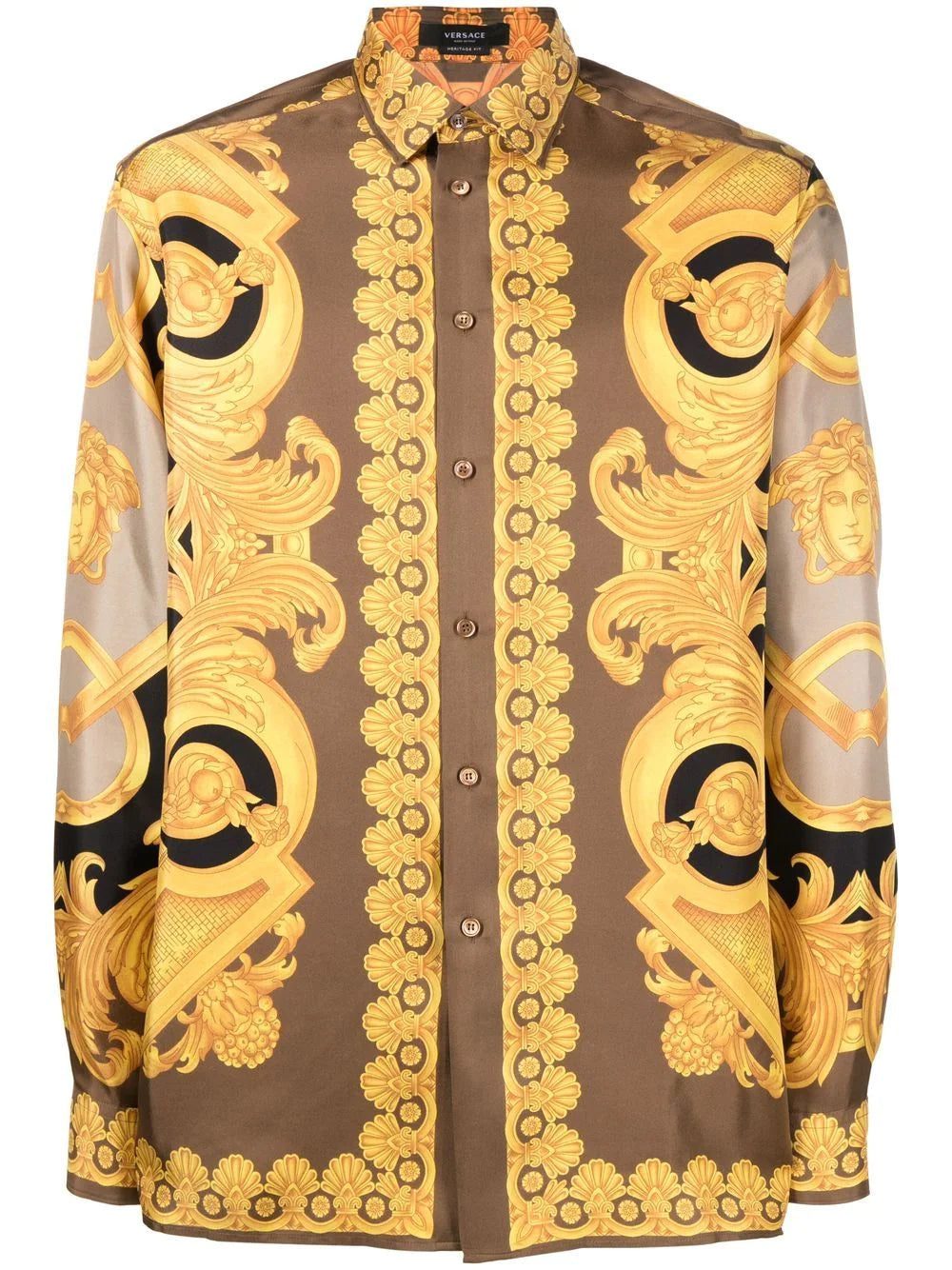 Versace baroque-pattern print shirt