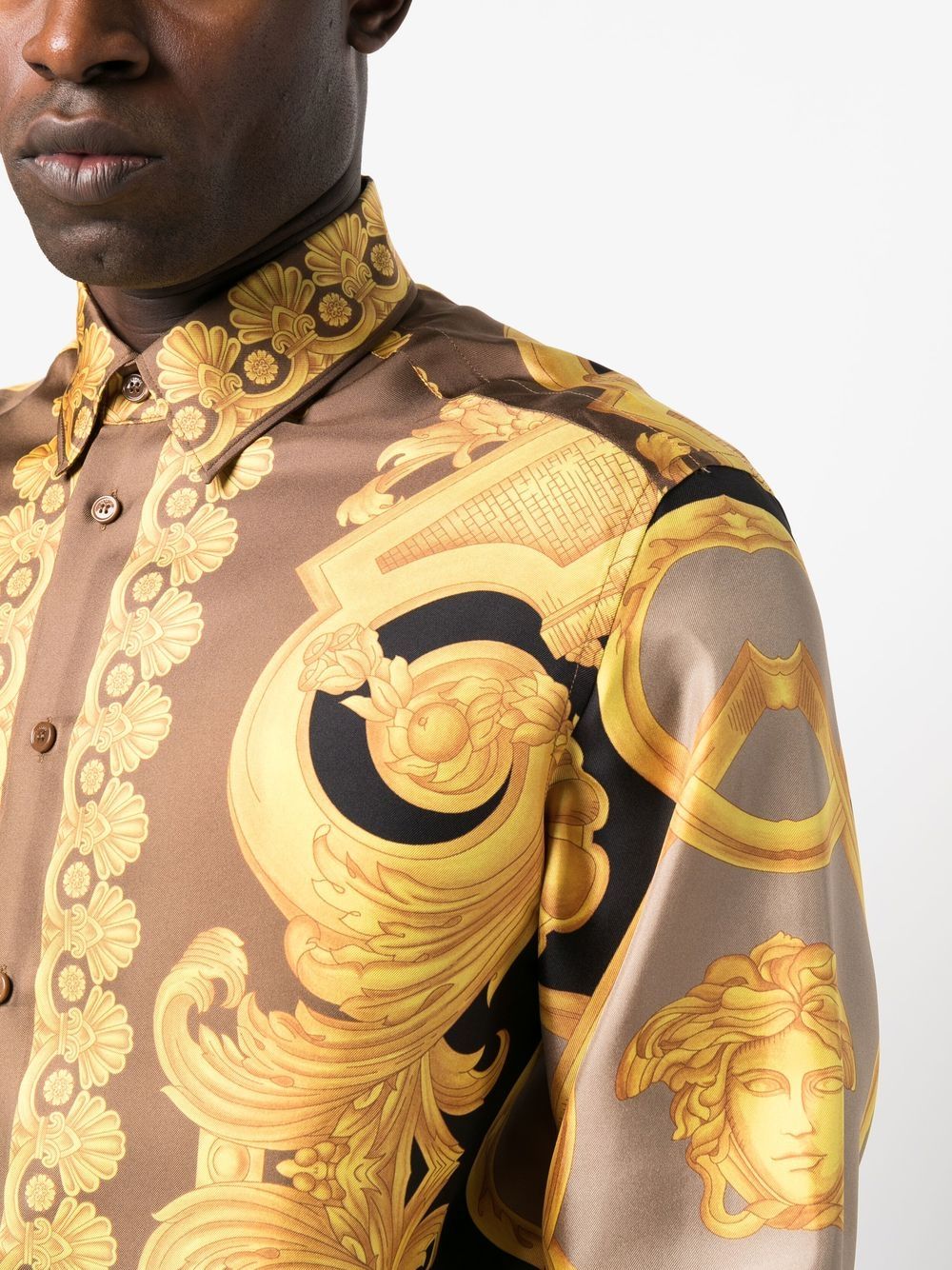 Versace baroque-pattern print shirt - Image 4