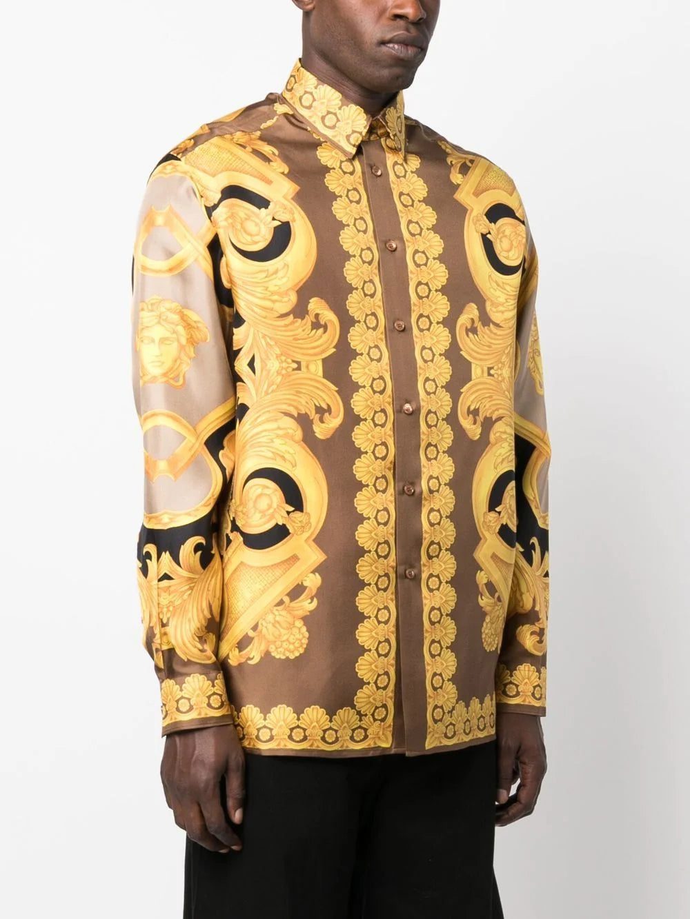Versace baroque-pattern print shirt - Image 2