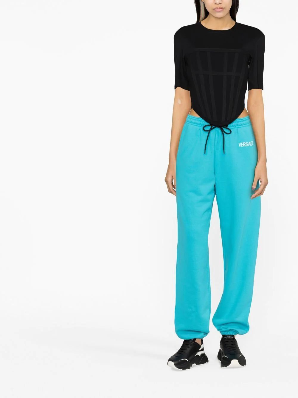 Versace logo-print track pants - Image 2