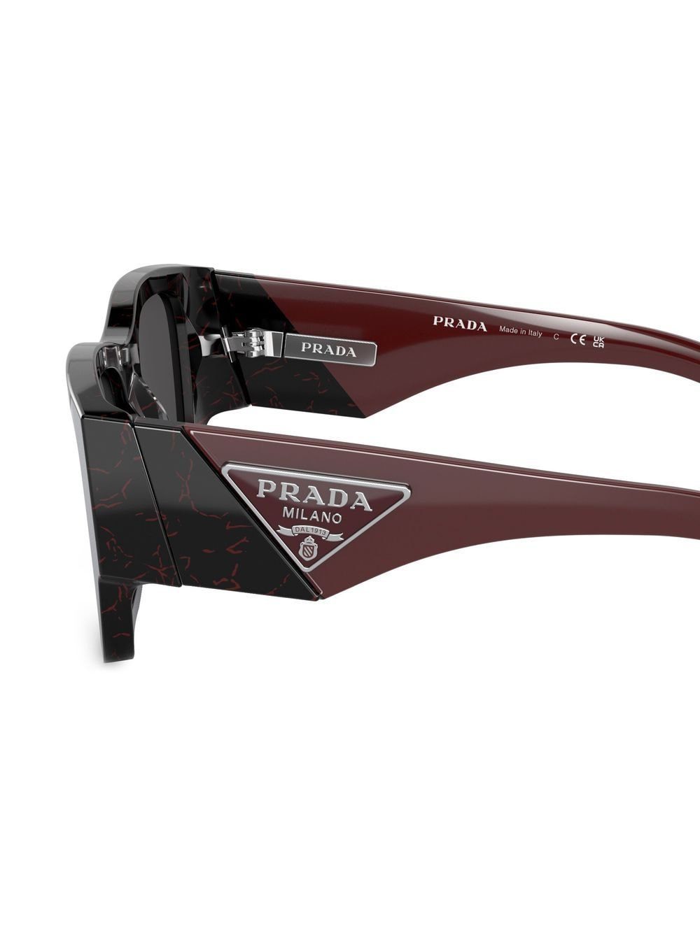 Prada Eyewear logo-arm square-frame sunglasses - Image 3