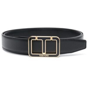 Tom Ford logo-buckle leather belt