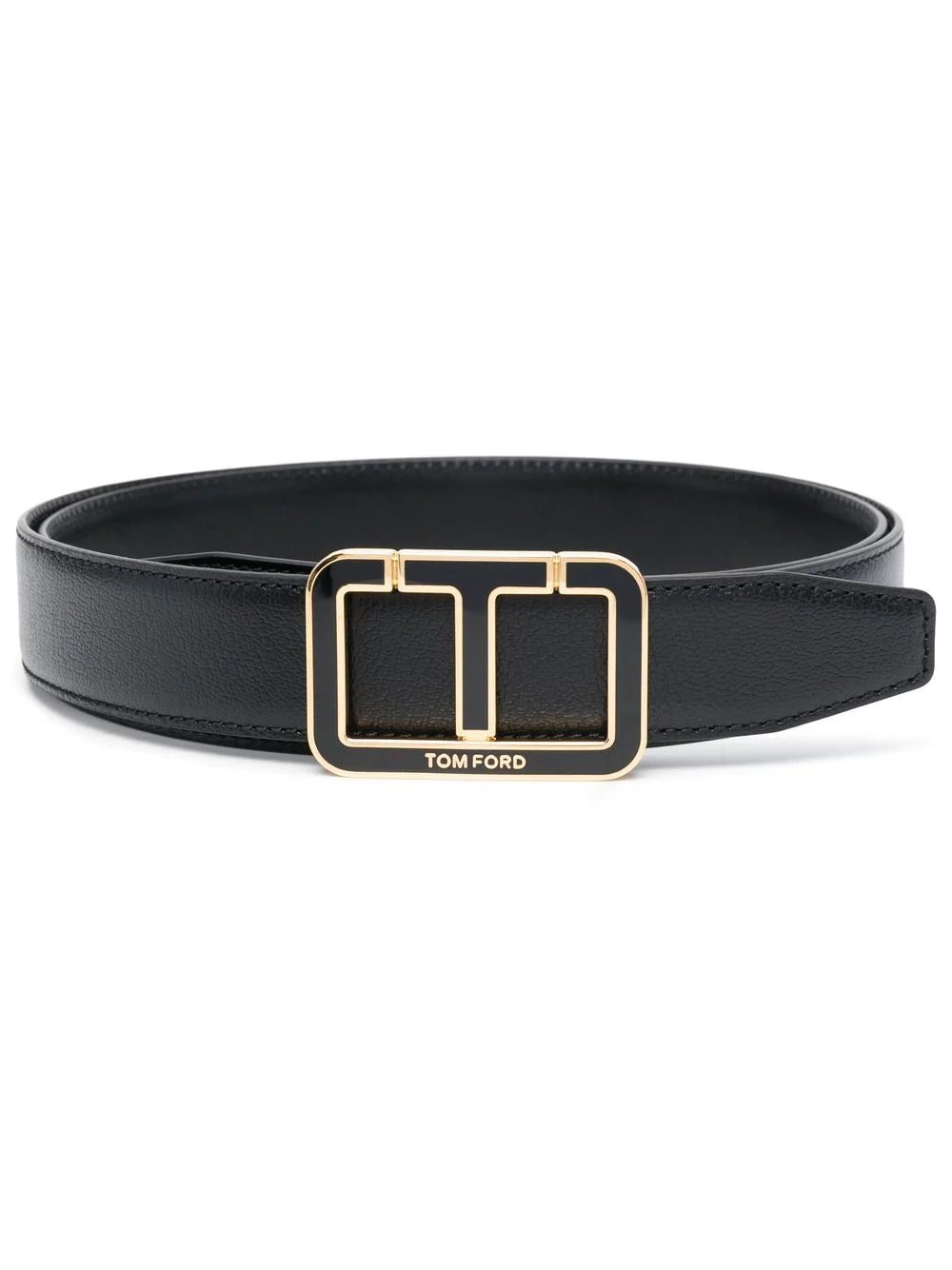 Tom Ford logo-buckle leather belt