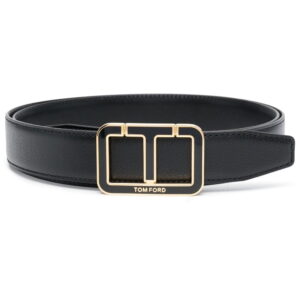 Tom Ford logo-buckle leather belt