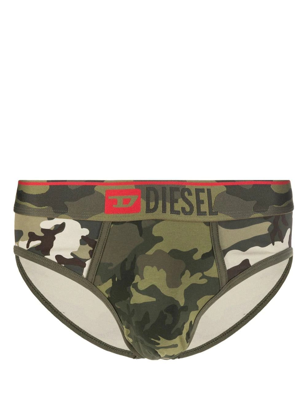 Diesel camouflage-print logo briefs