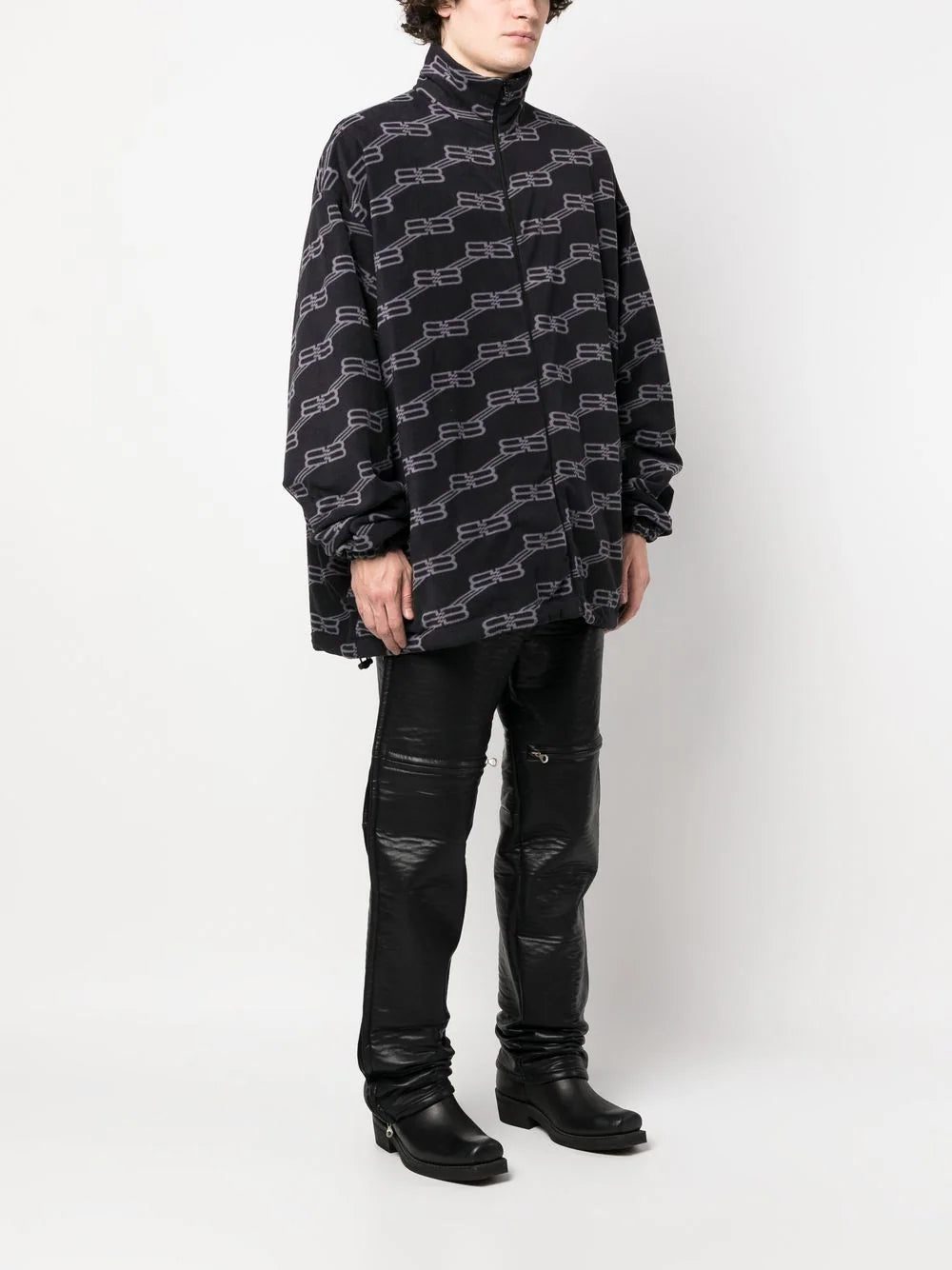 Balenciaga monogram-print jacket - Image 3