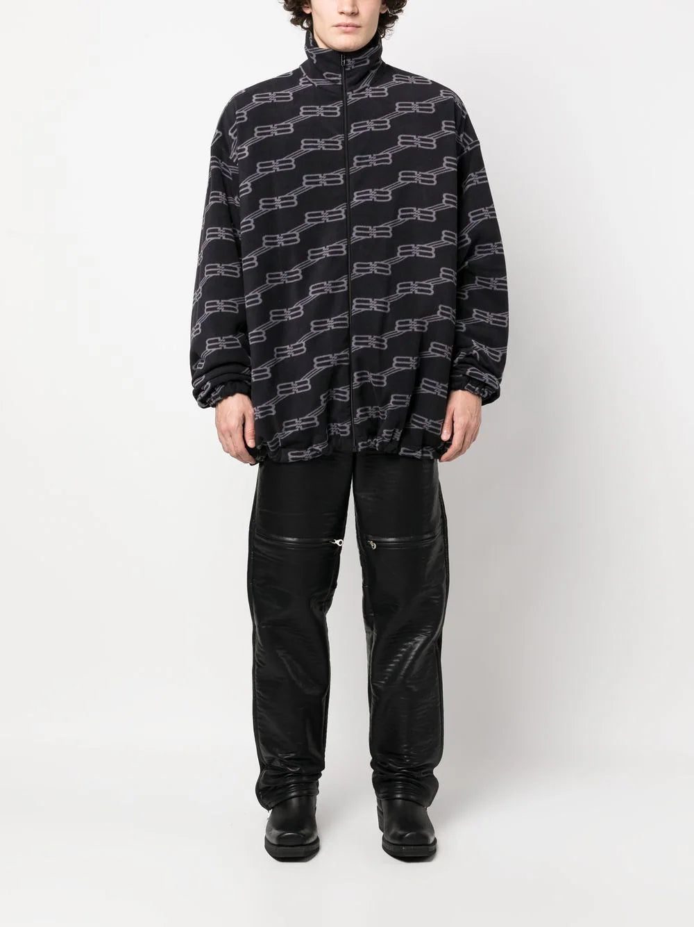 Balenciaga monogram-print jacket - Image 2