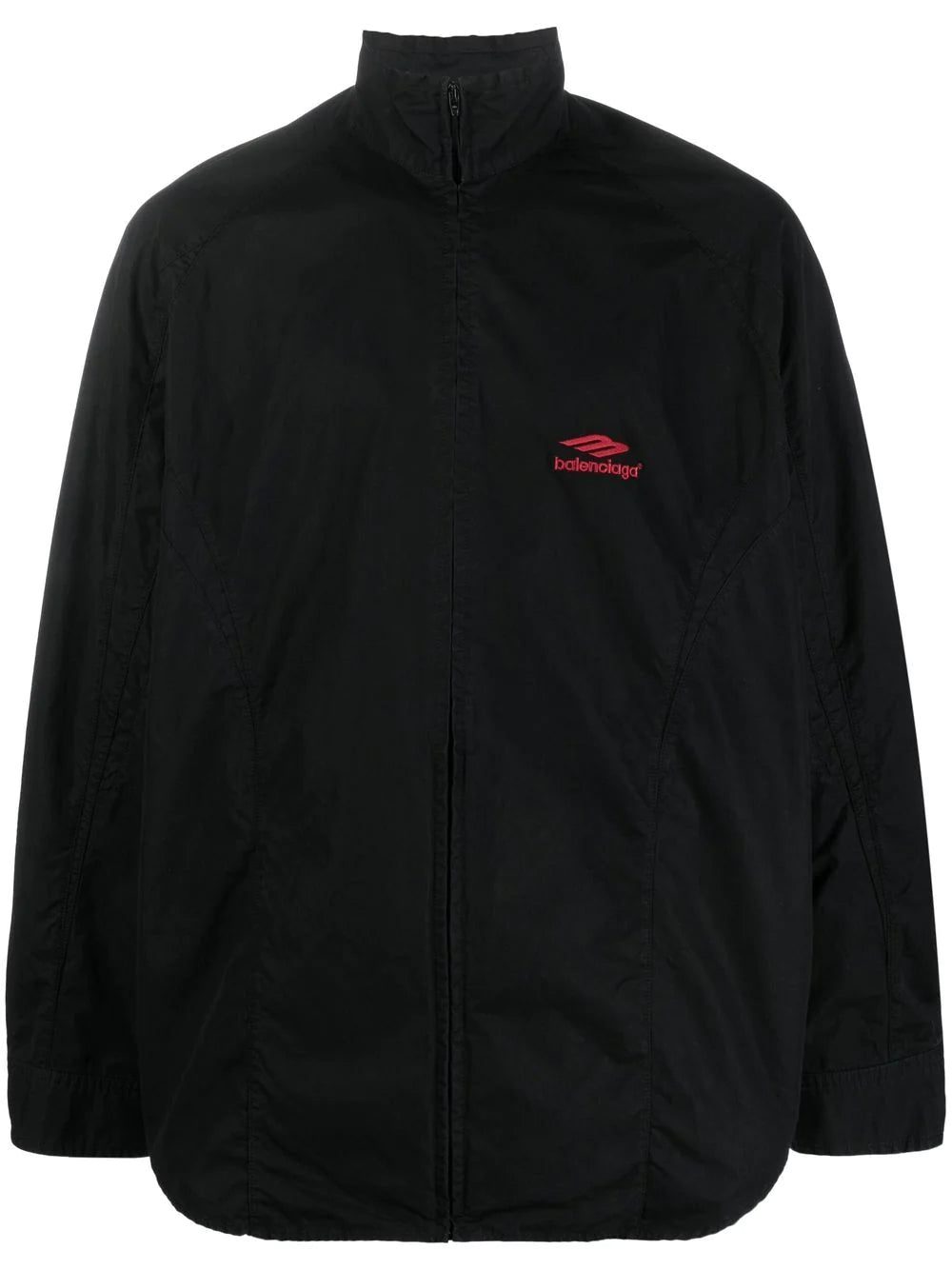 Balenciaga logo-embroidered track shirt