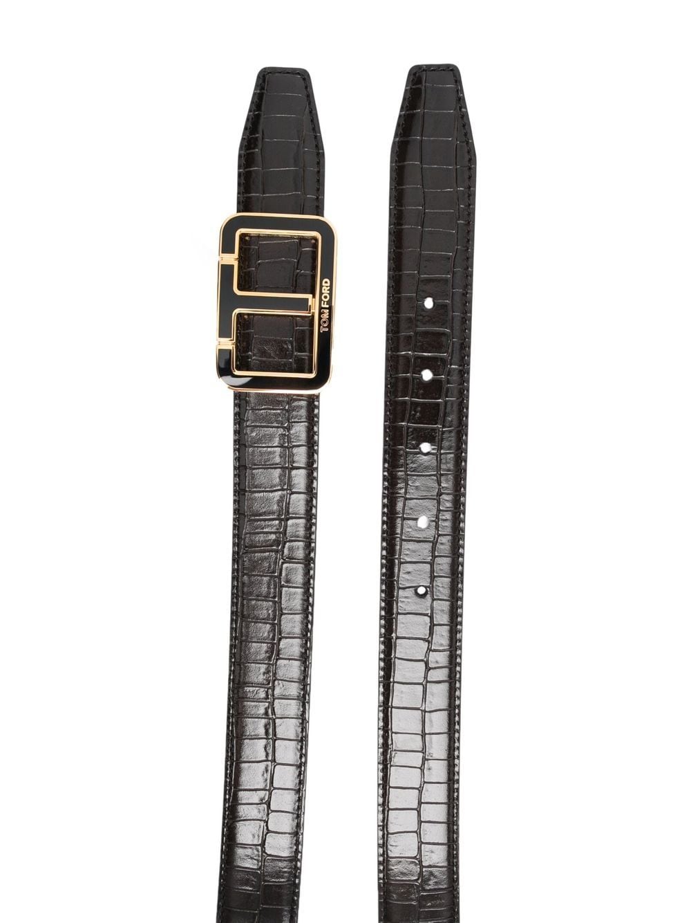 Tom Ford logo-buckle leather belt - Image 2