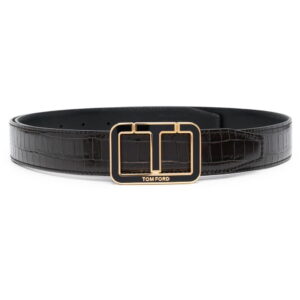 Tom Ford logo-buckle leather belt