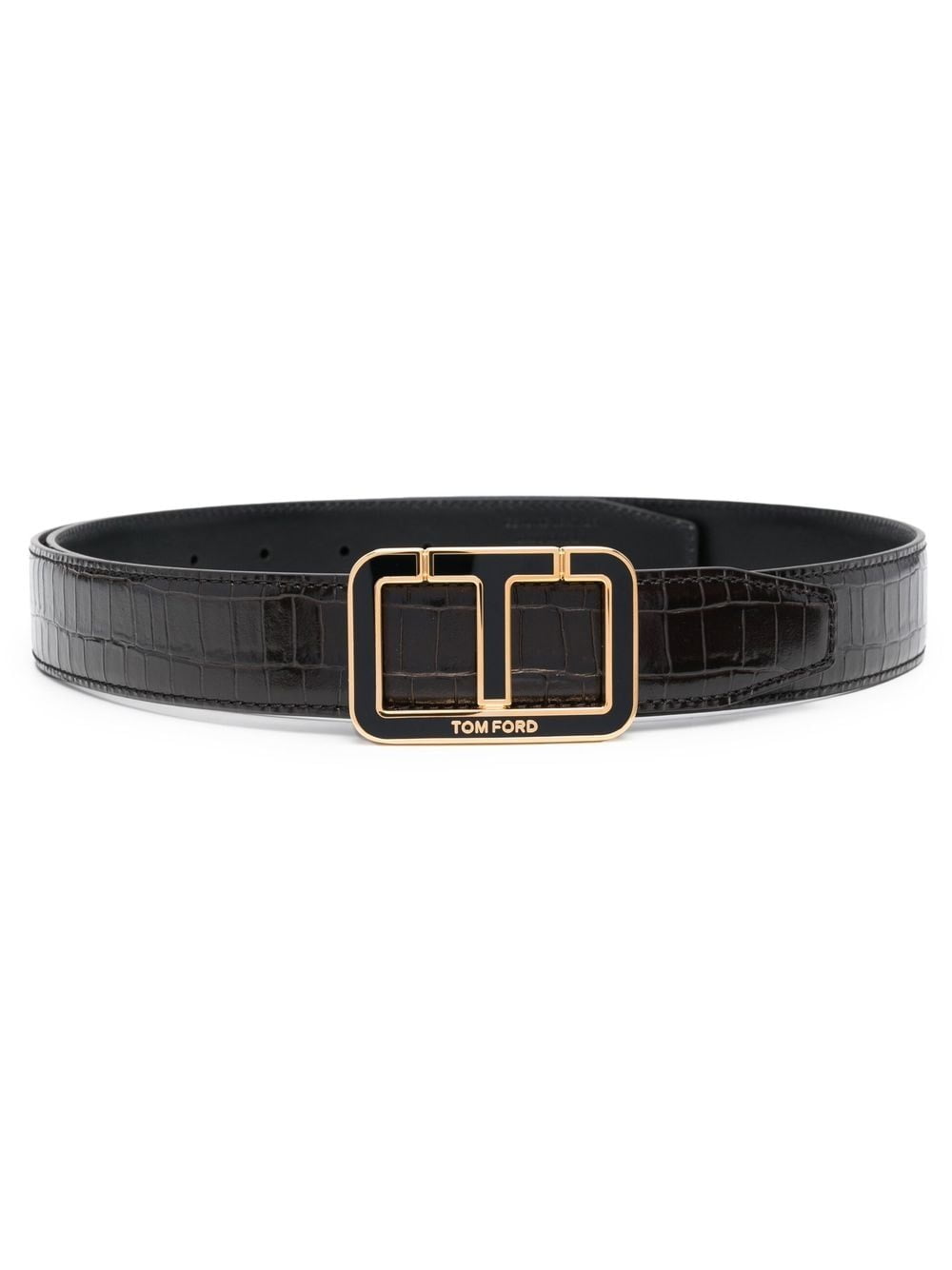 Tom Ford logo-buckle leather belt
