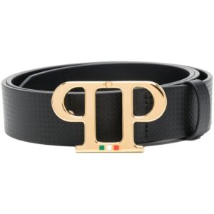 Louis Vuitton logo-plaque leather belt