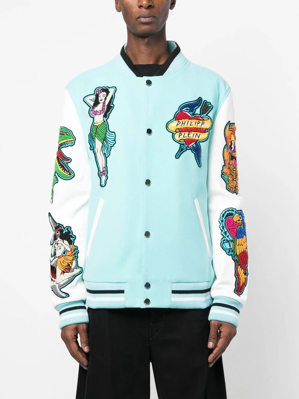 Philipp Plein Hawaii varsity bomber jacket - Image 3