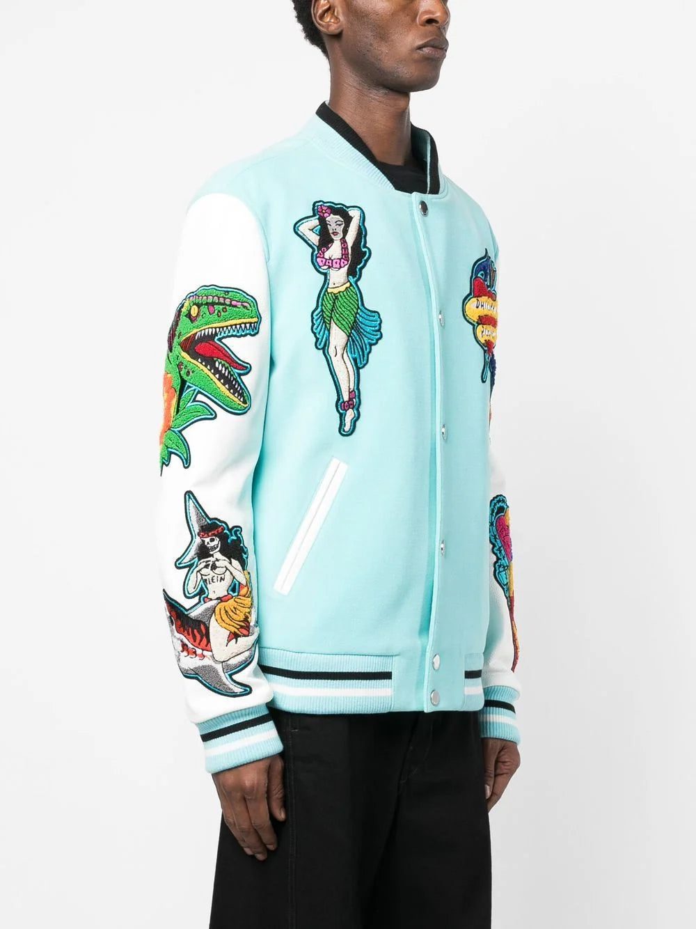 Philipp Plein Hawaii varsity bomber jacket - Image 4