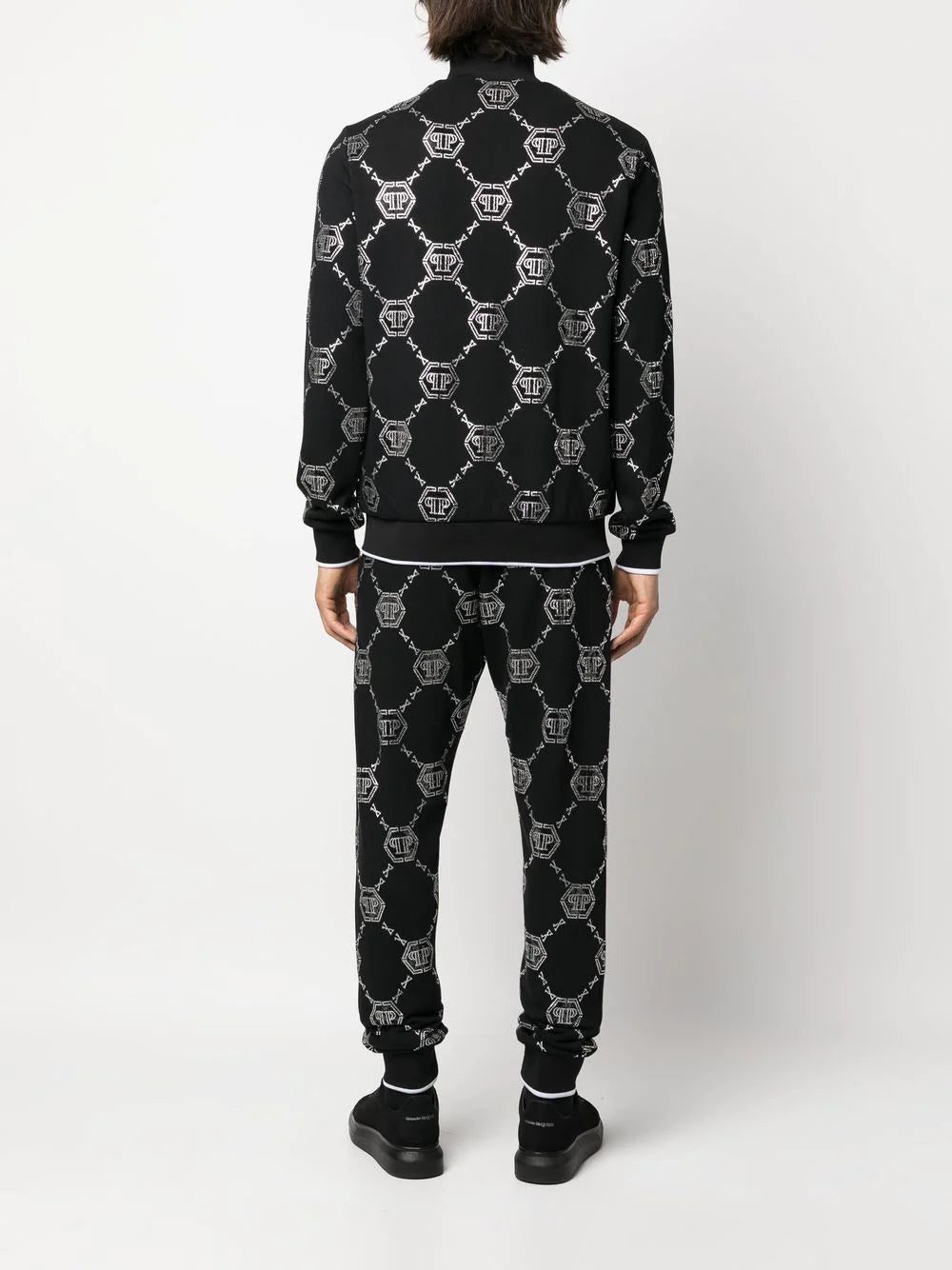 Philipp Plein monogram-pattern track pants - Image 4