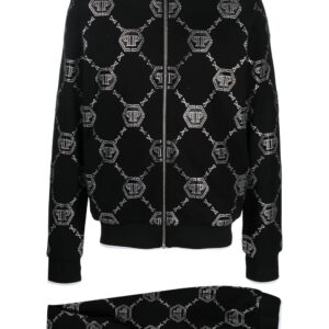 Philipp Plein monogram-pattern track pants