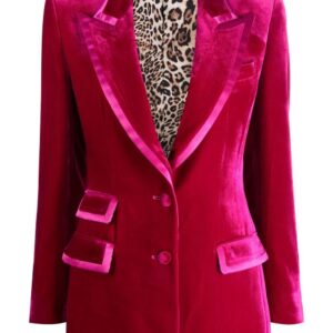 Philipp Plein  contrasting-trim velvet blazer