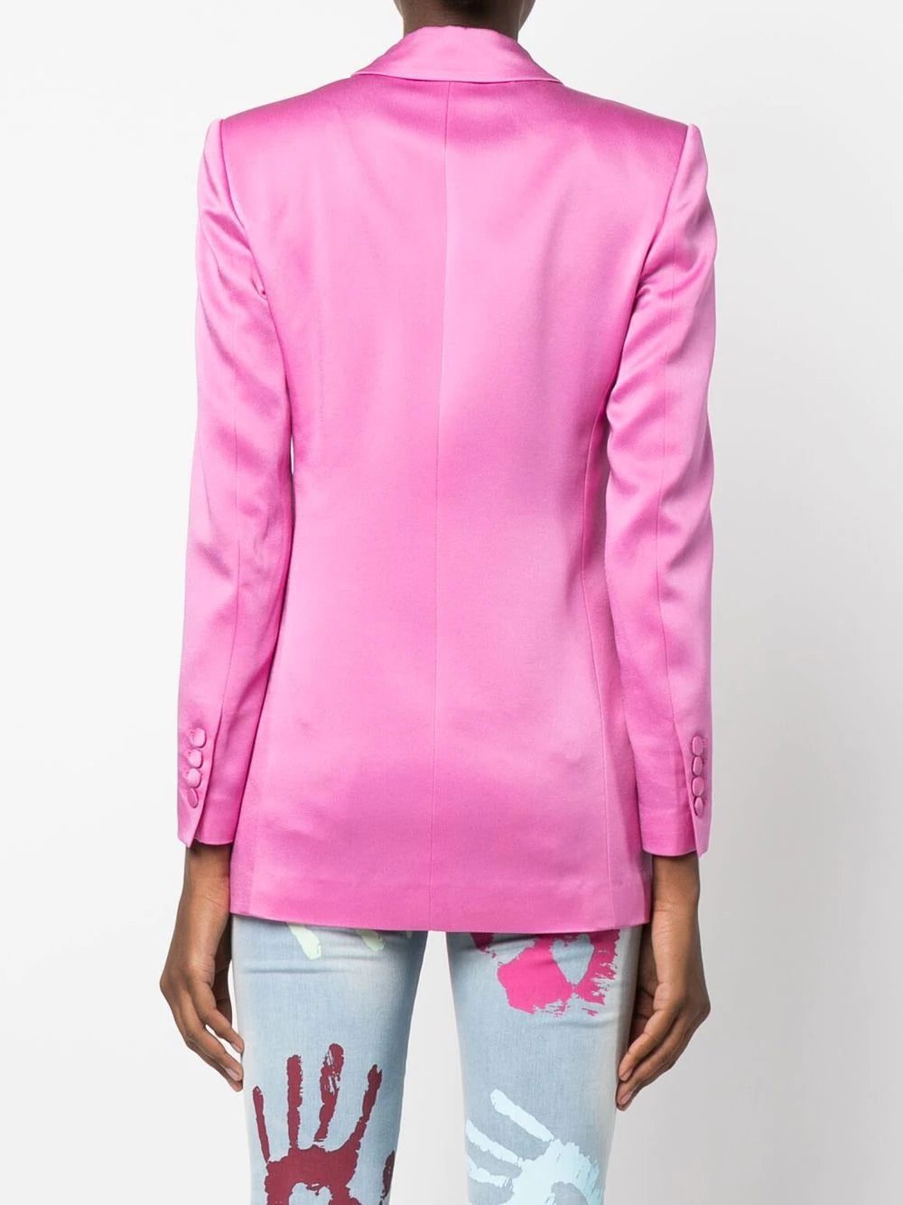 Philipp Plein double-breasted satin blazer - Image 4