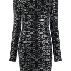 Philipp Plein sequin-embellished monogram mini dress