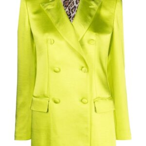 Philipp Plein  double-breasted satin blazer