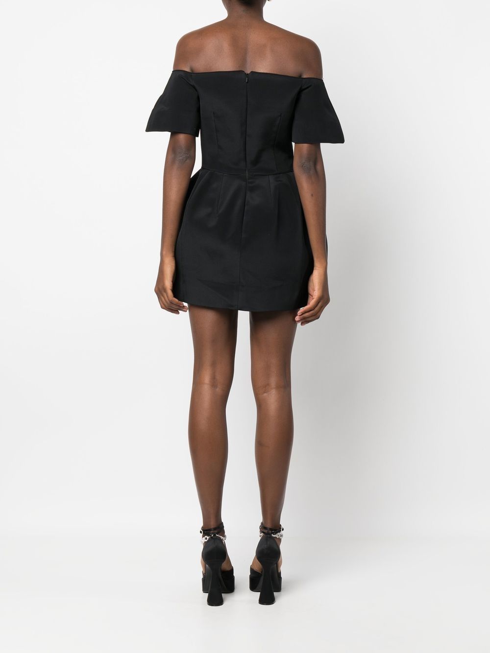 Philipp Plein off-shoulder silk mini dress - Image 4
