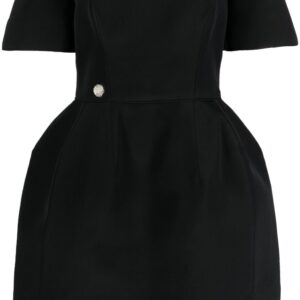 Philipp Plein off-shoulder silk mini dress