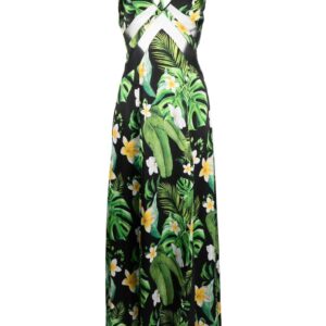 Philipp Plein Hawaii printed silk maxi dress