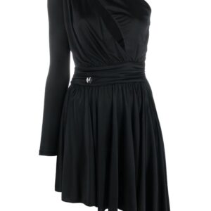 Philipp Plein pleated one-shoulder dress