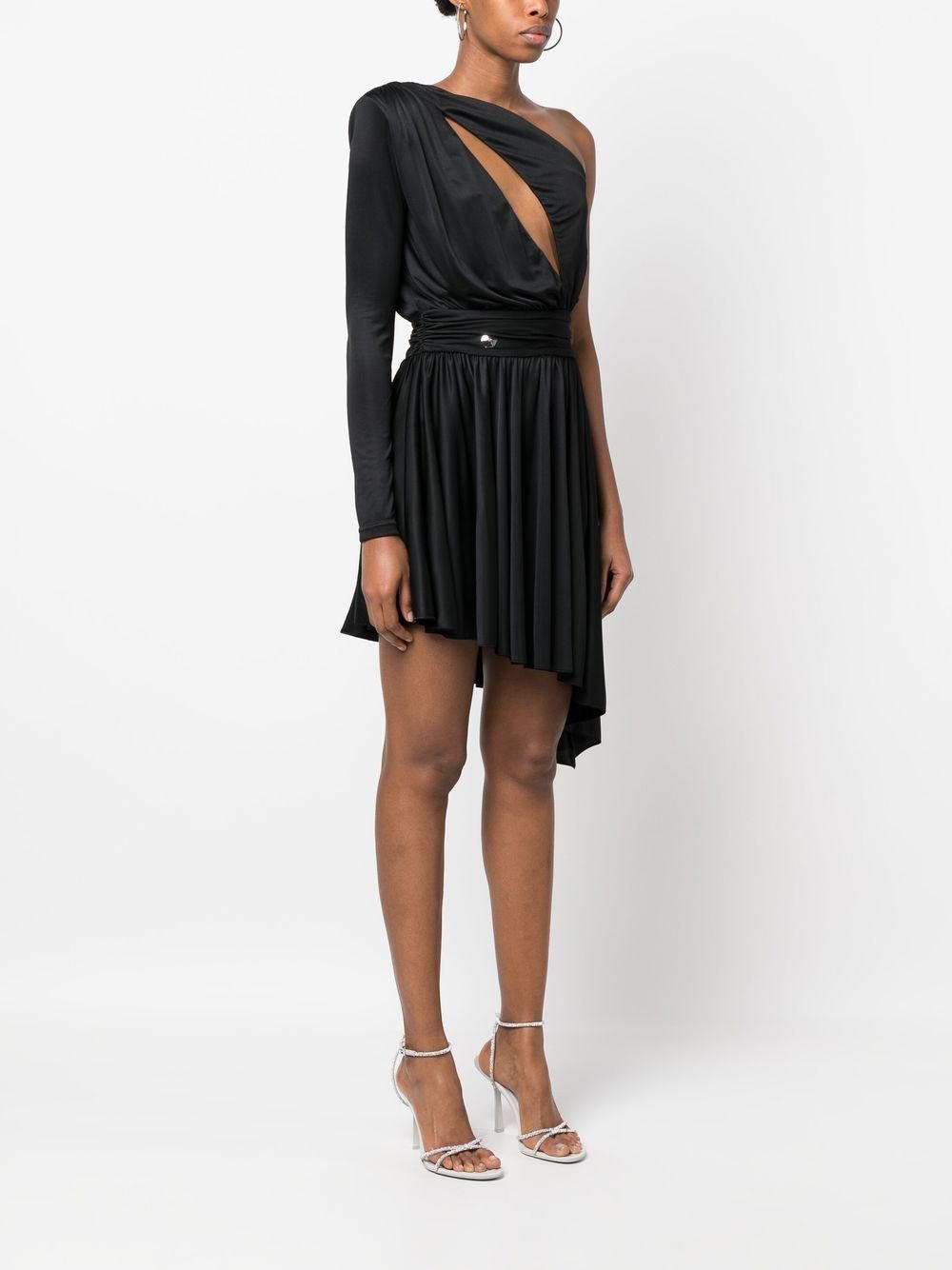 Philipp Plein pleated one-shoulder dress - Image 5