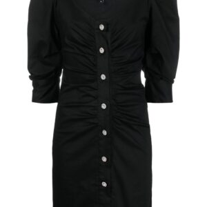 Philipp Plein crystal-embellished ruched mini dress