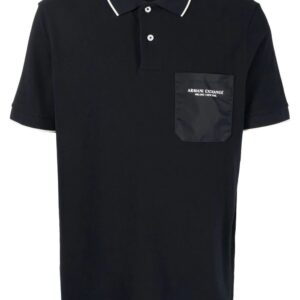 Armani Exchange logo polo shirt