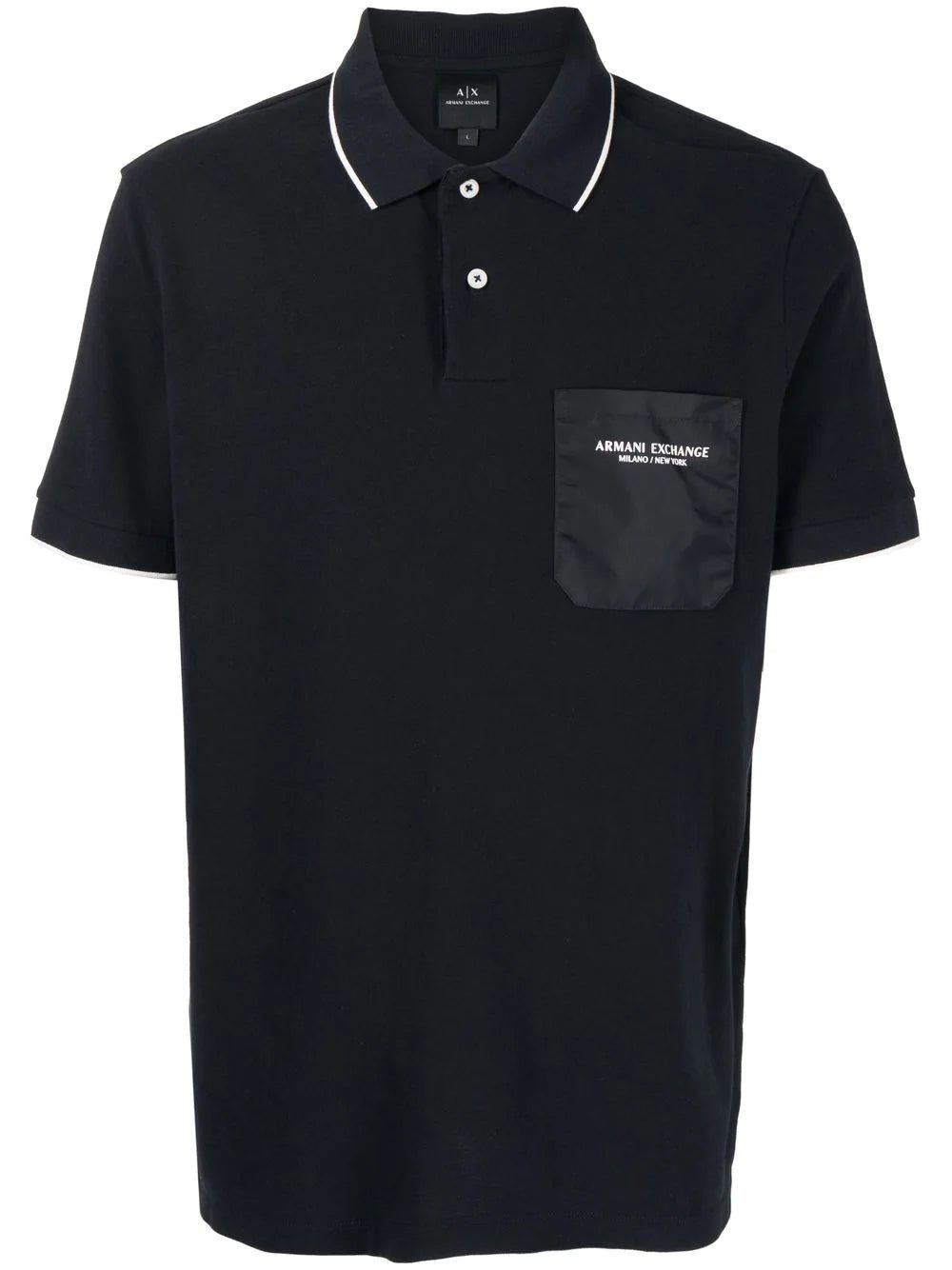 Armani Exchange logo polo shirt