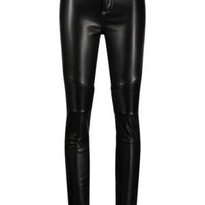 Philipp Plein ribbed-knee high-waist leggings
