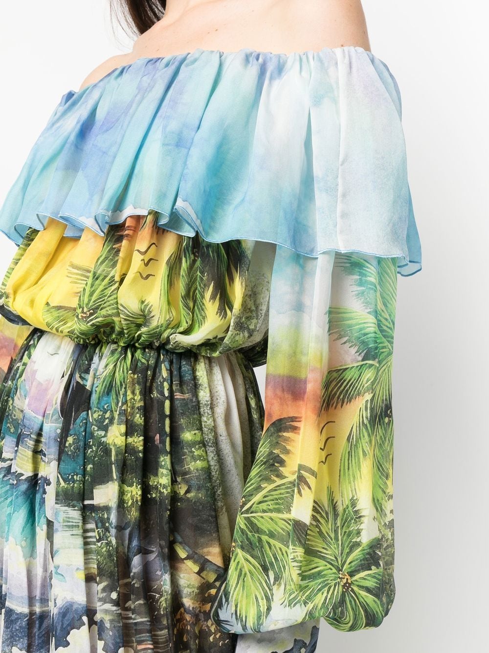 Philipp Plein Hawaii pleated maxi dress - Image 3