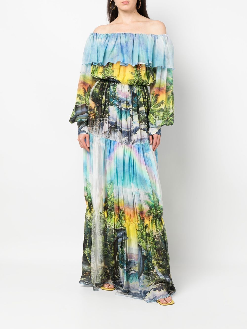 Philipp Plein Hawaii pleated maxi dress - Image 2