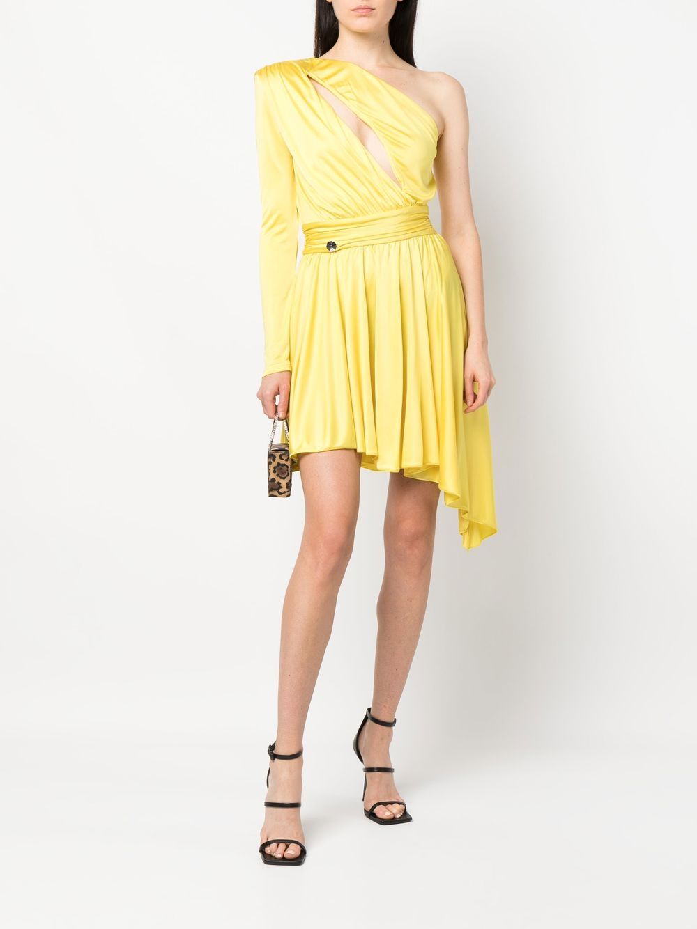 Philipp Plein pleated one-shoulder dress - Image 5