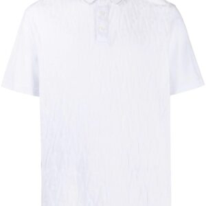 Armani Exchange logo-embossed cotton polo shirt