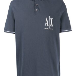 Armani Exchange logo-print short-sleeved polo shirt
