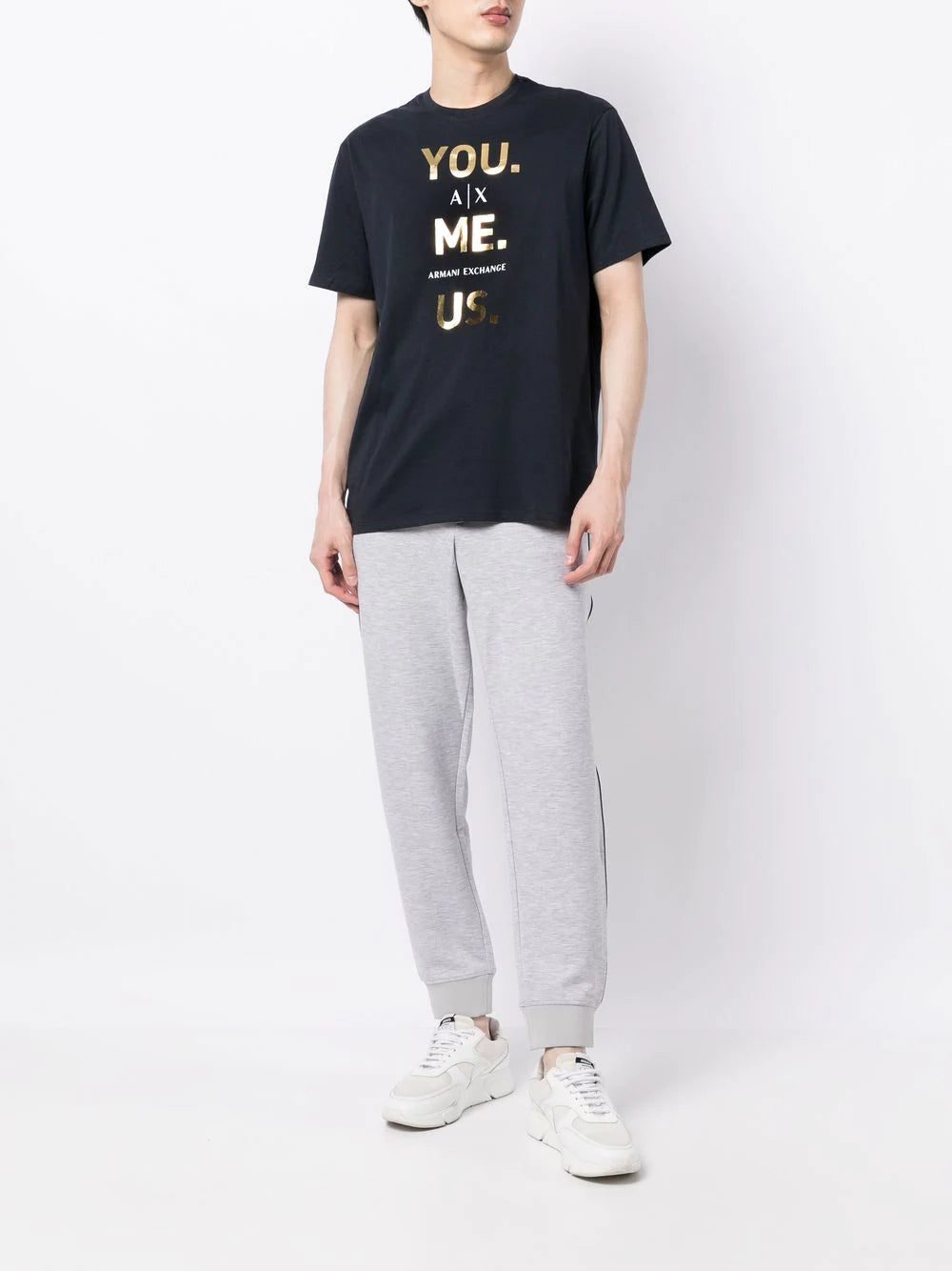 Armani Exchange logo-print track pants - Image 2