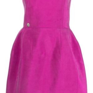 Philipp Plein strapless silk mini dress