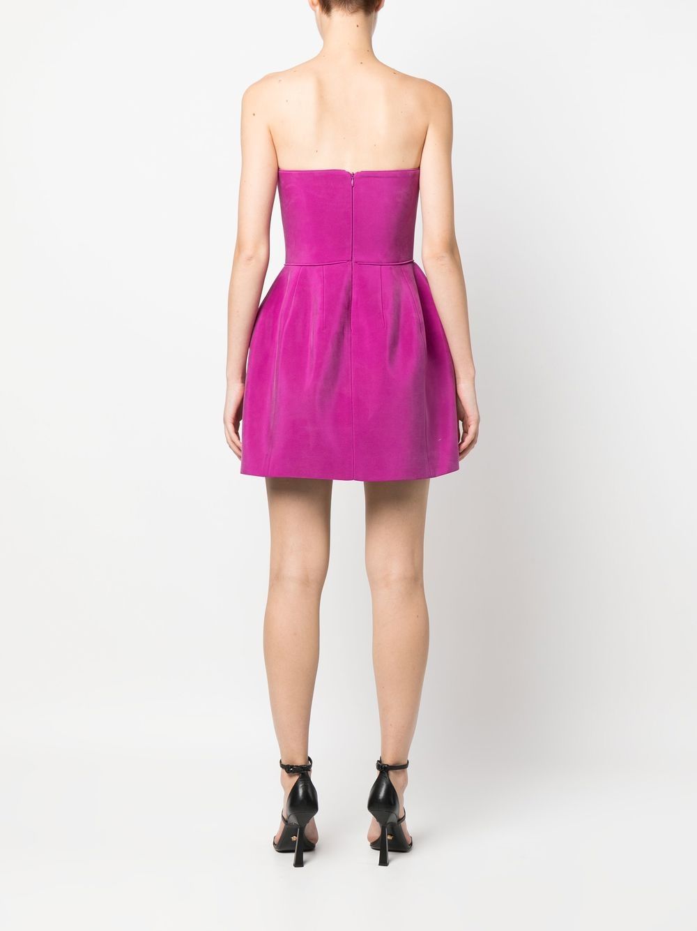 Philipp Plein strapless silk mini dress - Image 4