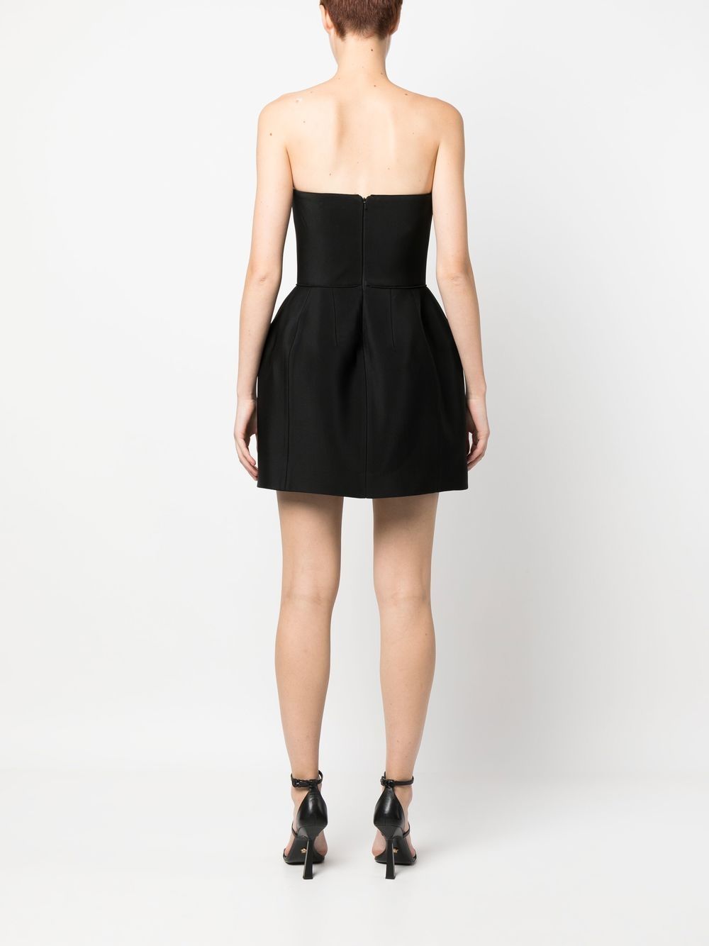 Philipp Plein strapless silk mini dress - Image 4
