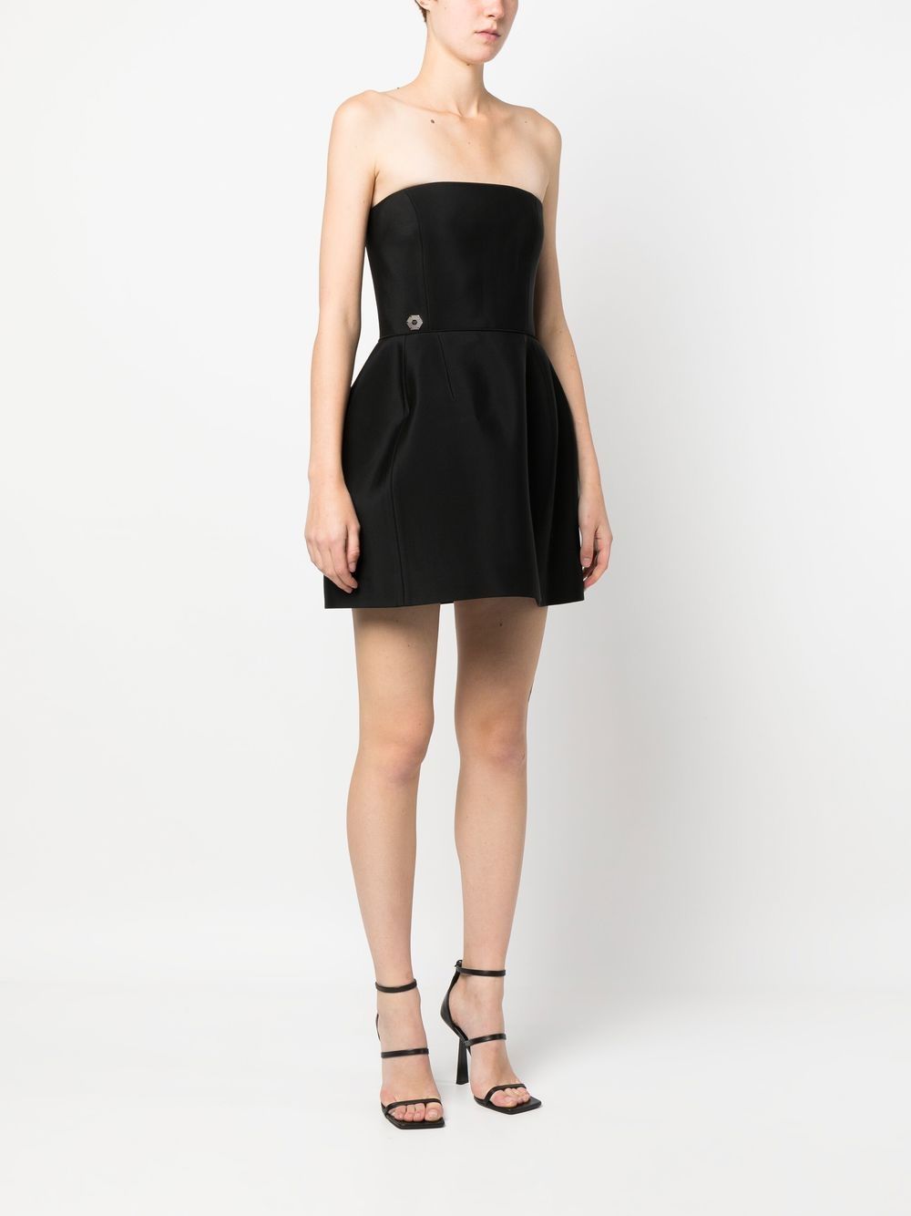 Philipp Plein strapless silk mini dress - Image 3