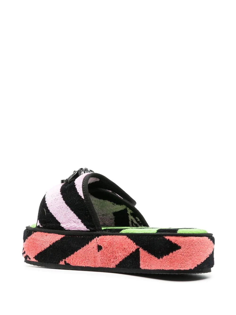 Versace Greca-print terrycloth platform sandals - Image 3