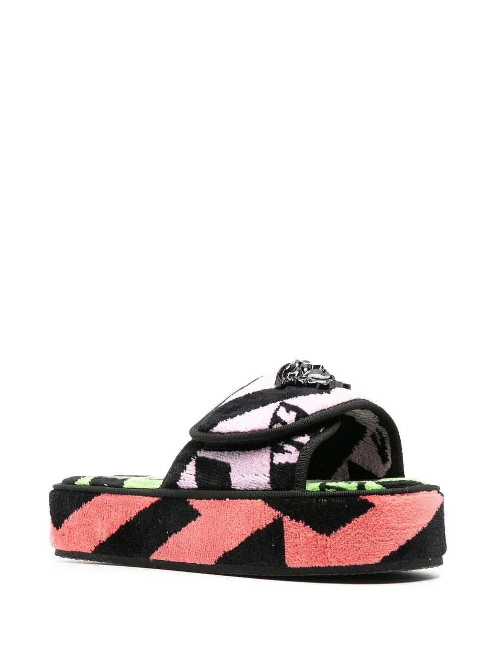 Versace Greca-print terrycloth platform sandals - Image 2